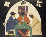 Theo van Doesburg The Cardplayers. oil painting reproduction